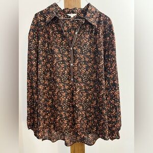 Floral Black‎ Blouse